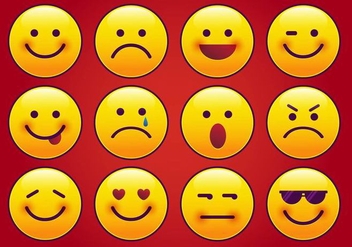 Modern Imessage Emoticon Vector - бесплатный vector #358903
